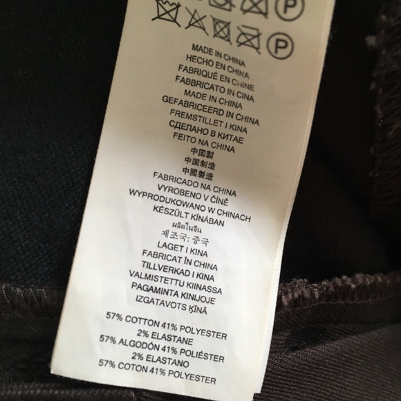 NWT Micheal Michael Kors Dark Brown pants size 6 - Picture 8 of 8